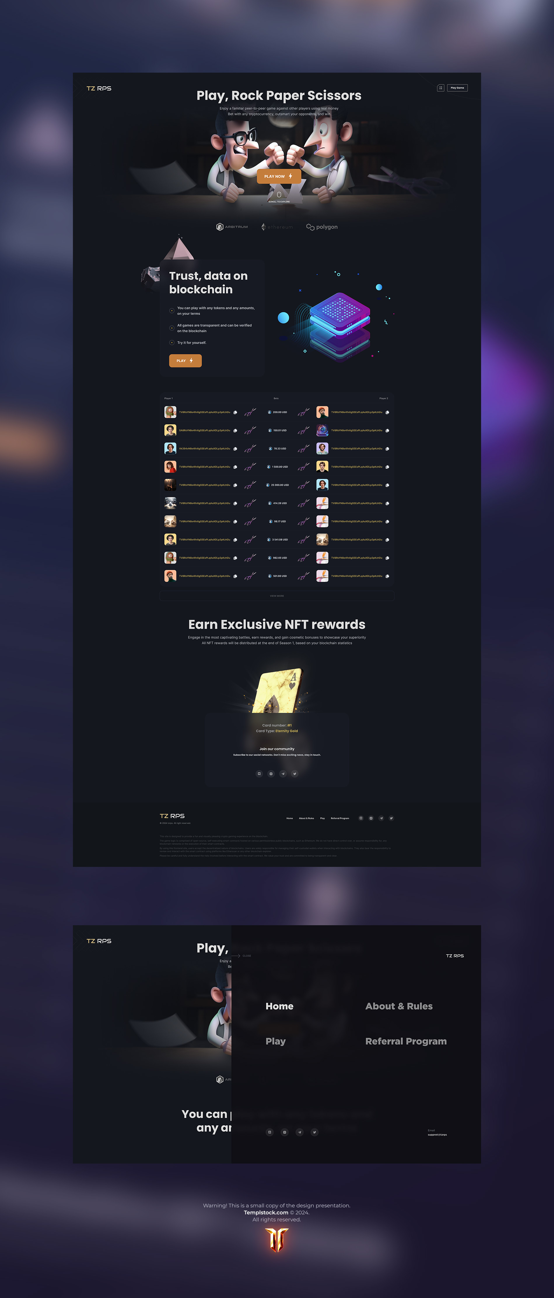 Crypto Game Figma Template