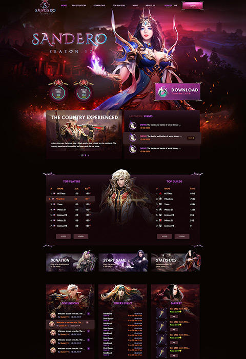 Game Website Templates, Gaming Themes, HTML5 Templates, PSD Layouts