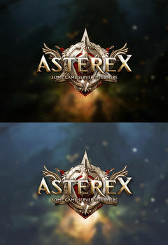 Asterex редактируемый игровой логотип