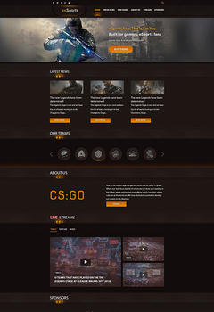 CS:GO Modern Game Website Template