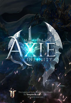 Mu Axie редактируемый игровой логотип