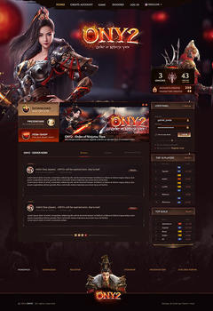 Ony2 Metin2 Game Website Template