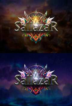 SallazaR редактируемый игровой логотип