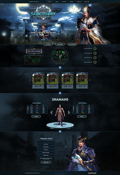 Sanctuary Game website template