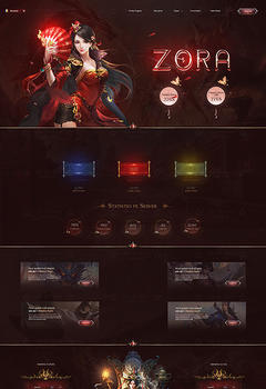 Zora Metin2 Game Website Template